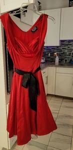 Hearts & Roses rockabilly pinup dress